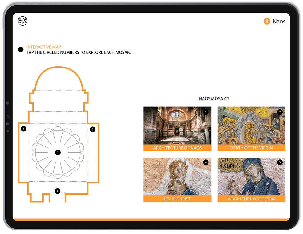 Chora Church (Kariye Camii) Naos Interactive Map, Book Map, chora museum hours, chora church facts, byzantine museum istanbul